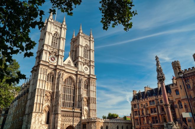 Westminster Abbey, London Westminster in sunshine
